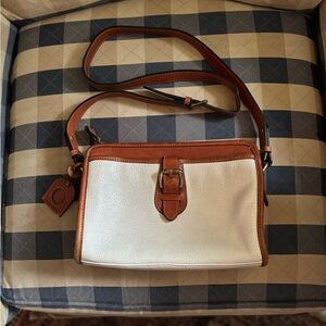 Vintage 90s / Y2K Liz Claiborne White Pebble Leather Purse